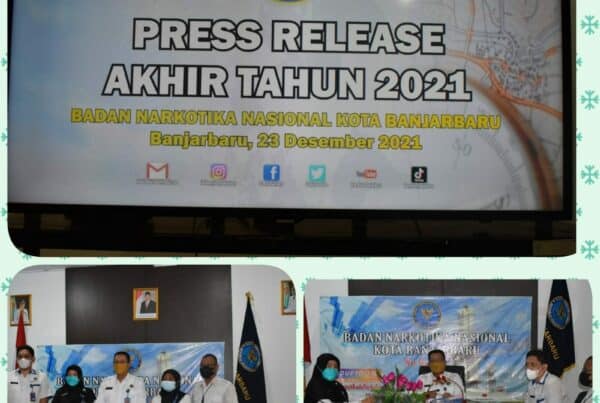 BNN Kota Banjarbaru – Press Release Pelaksanaan kegiatan P4GN Tahun 2021.