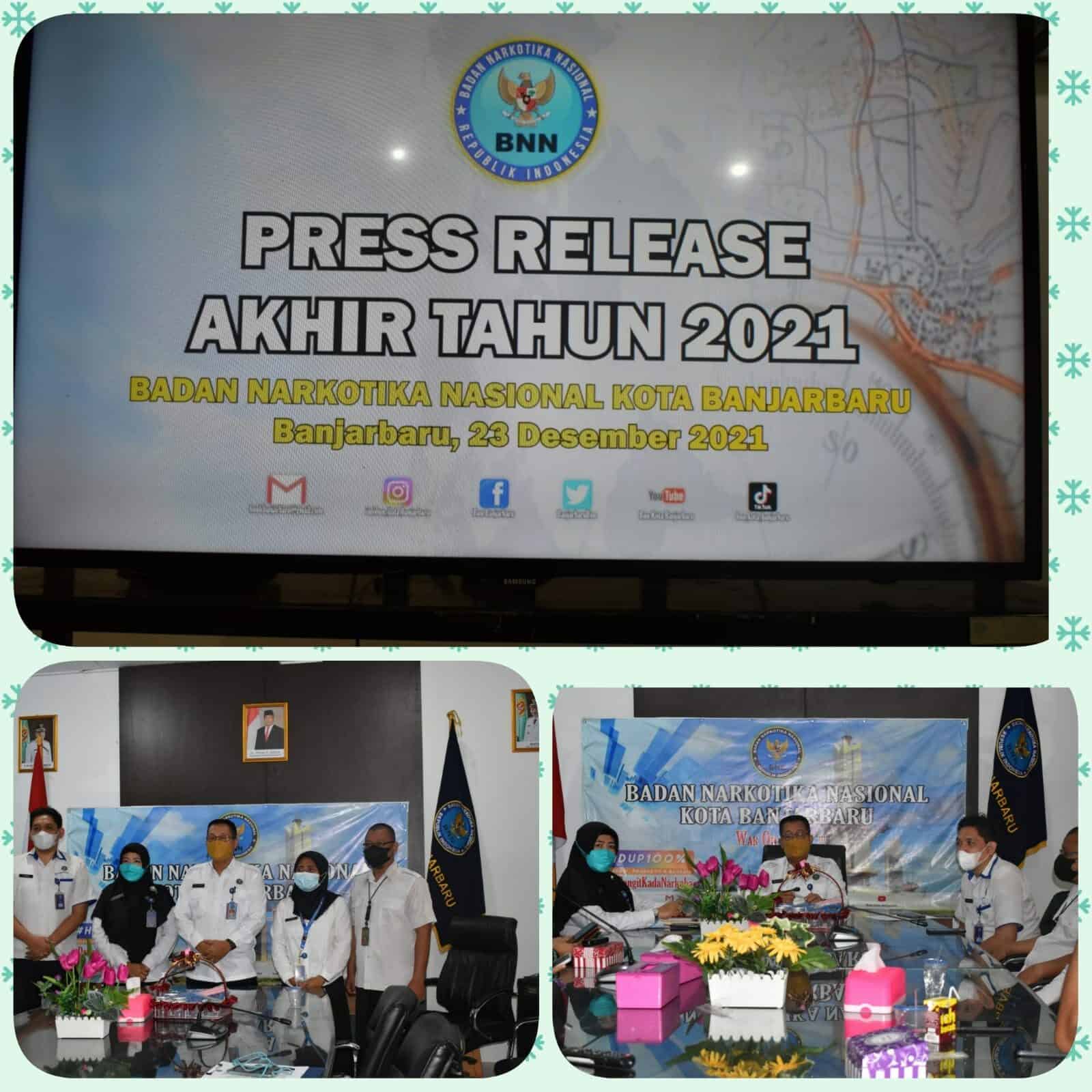 BNN Kota Banjarbaru - Press Release Pelaksanaan kegiatan P4GN Tahun 2021. BNN Kota Banjarbaru – Press Release Pelaksanaan kegiatan P4GN Tahun 2021.