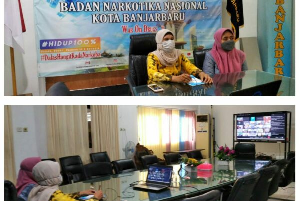 BNN Kota Banjarbaru  – Mengikuti Arahan Hasil Rapat Koordinasi Antar Kedeputian secara virtual