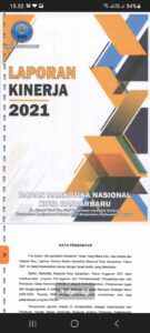 Laporan Kinerja BNN Kota Banjarbaru