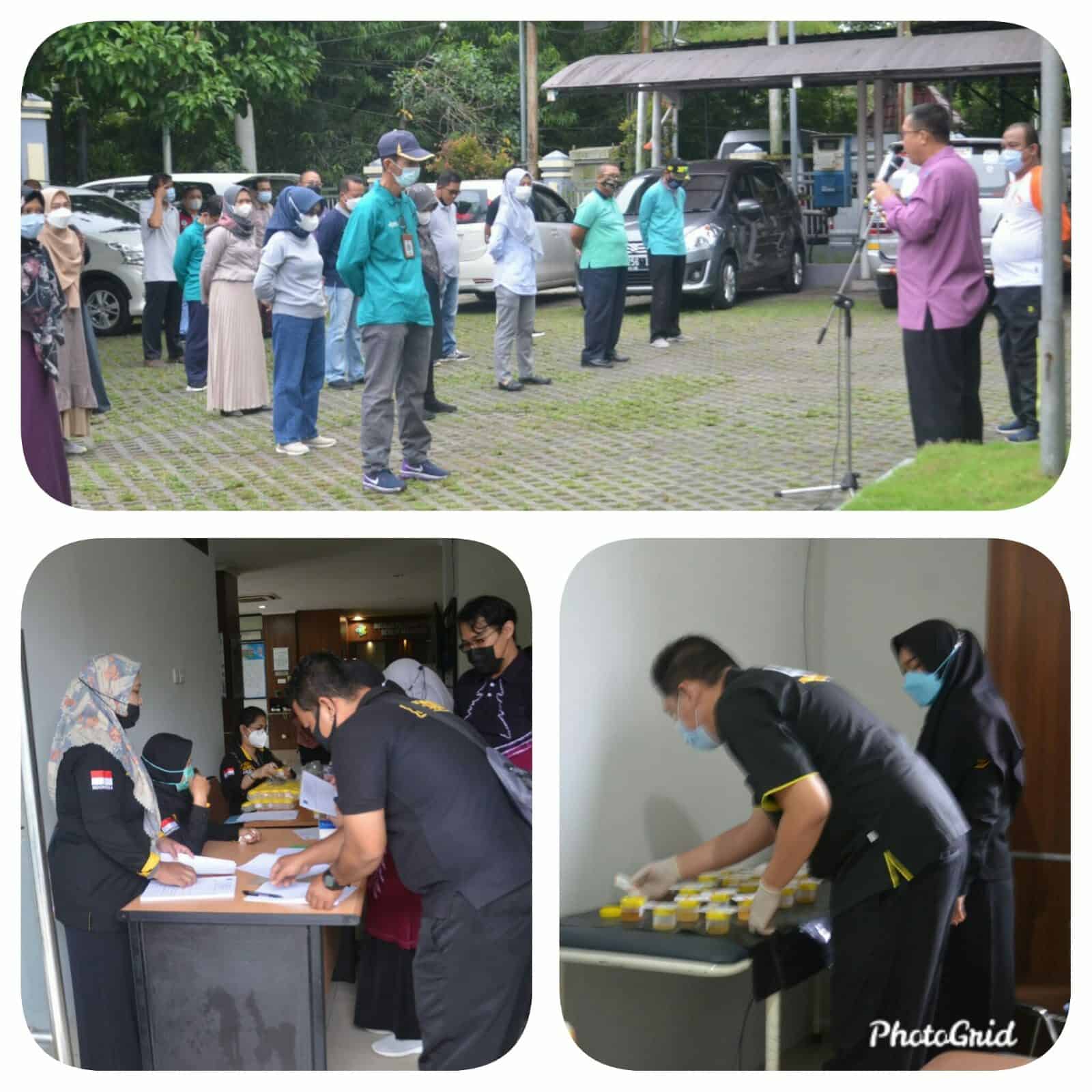 BNN Kota Banjarbaru Sosialisasi P4GN dan Screening test urine bagi pegawai BBTKLPP BJb BNN Kota Banjarbaru Sosialisasi P4GN dan Screening test urine bagi pegawai BBTKLPP BJb