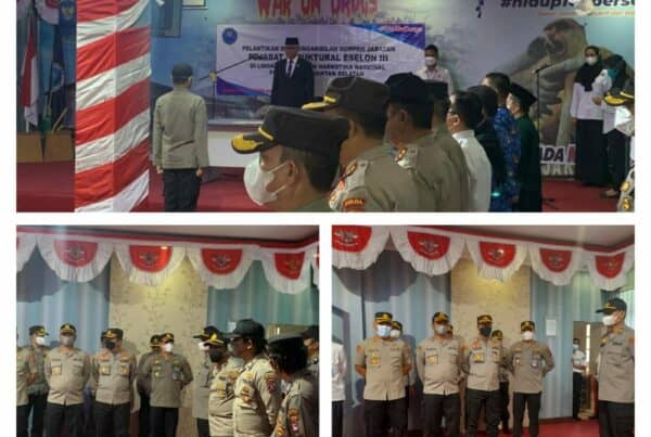 BNN Kota Banjarbaru Kegiatan Pelantikan dan Pengambilan Sumpah Jabatan  Pejabat Struktural Eselon III di lingkungan BNNP Kalsel