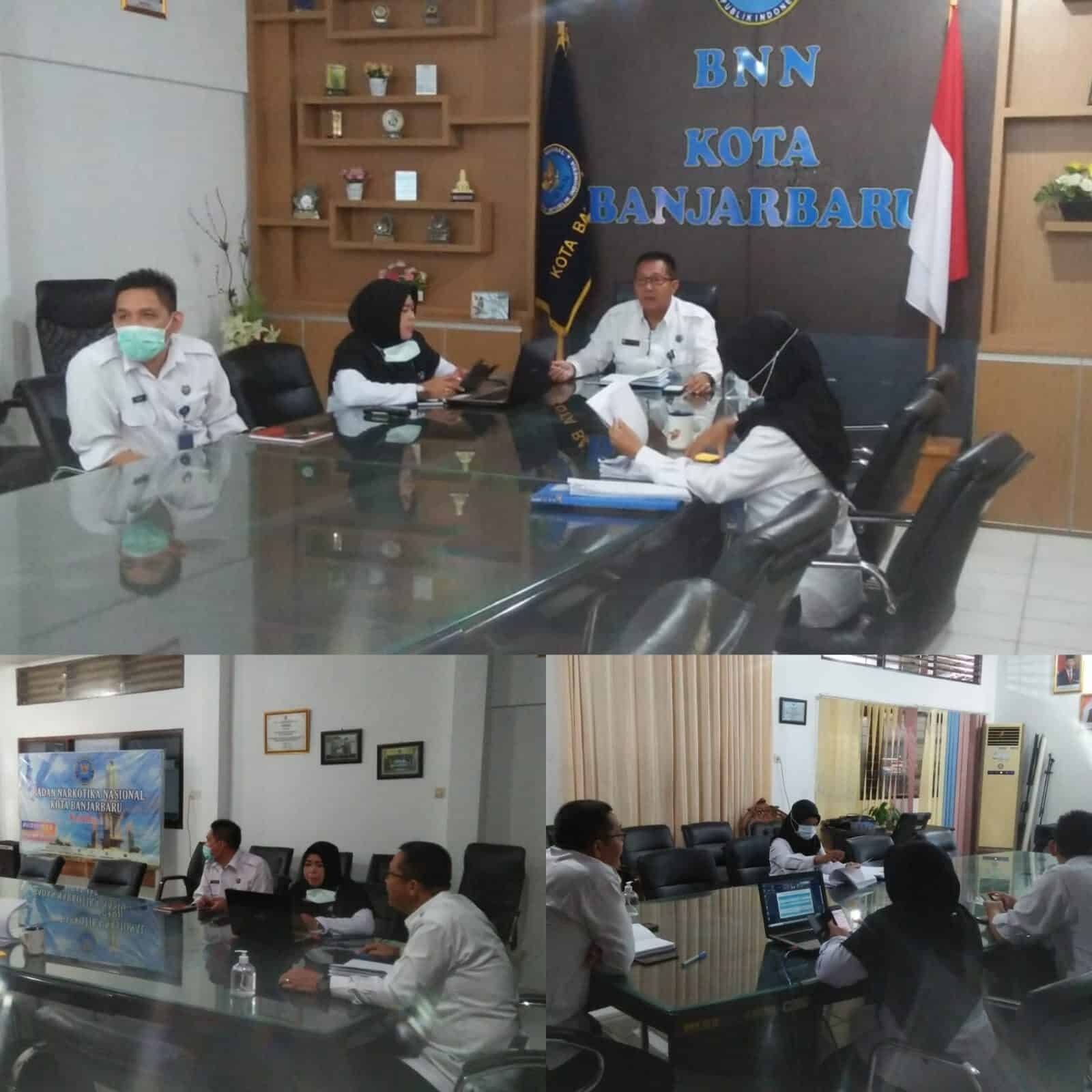 BNN Kota Banjarbaru-Mengikuti Rapat Pimpinan BNNP Kalsel dan Jajaran secara Virtual BNN Kota Banjarbaru-Mengikuti Rapat Pimpinan BNNP Kalsel dan Jajaran secara Virtual