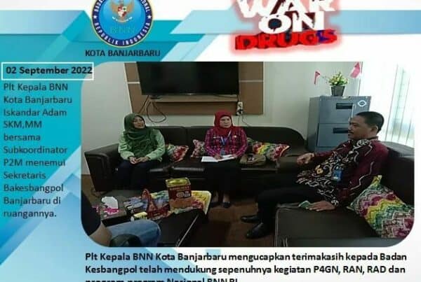 BNN Kota Banjarbaru Silaturrahami dan Koordinasi P4GN