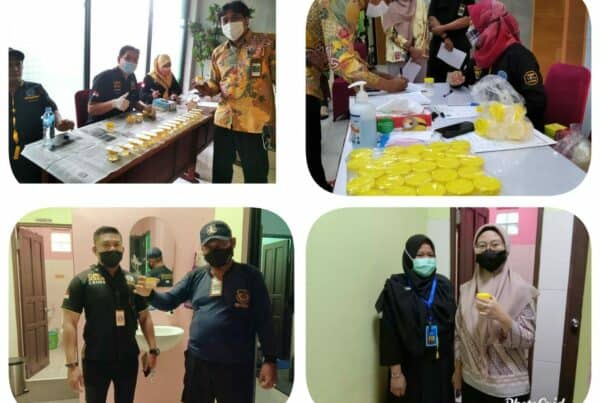Kegiatan BNN Kota Banjarbaru – Kegiatan Sosialisasi P4GN dan Screening test urine bagi pegawai DJKN Banjarbaru