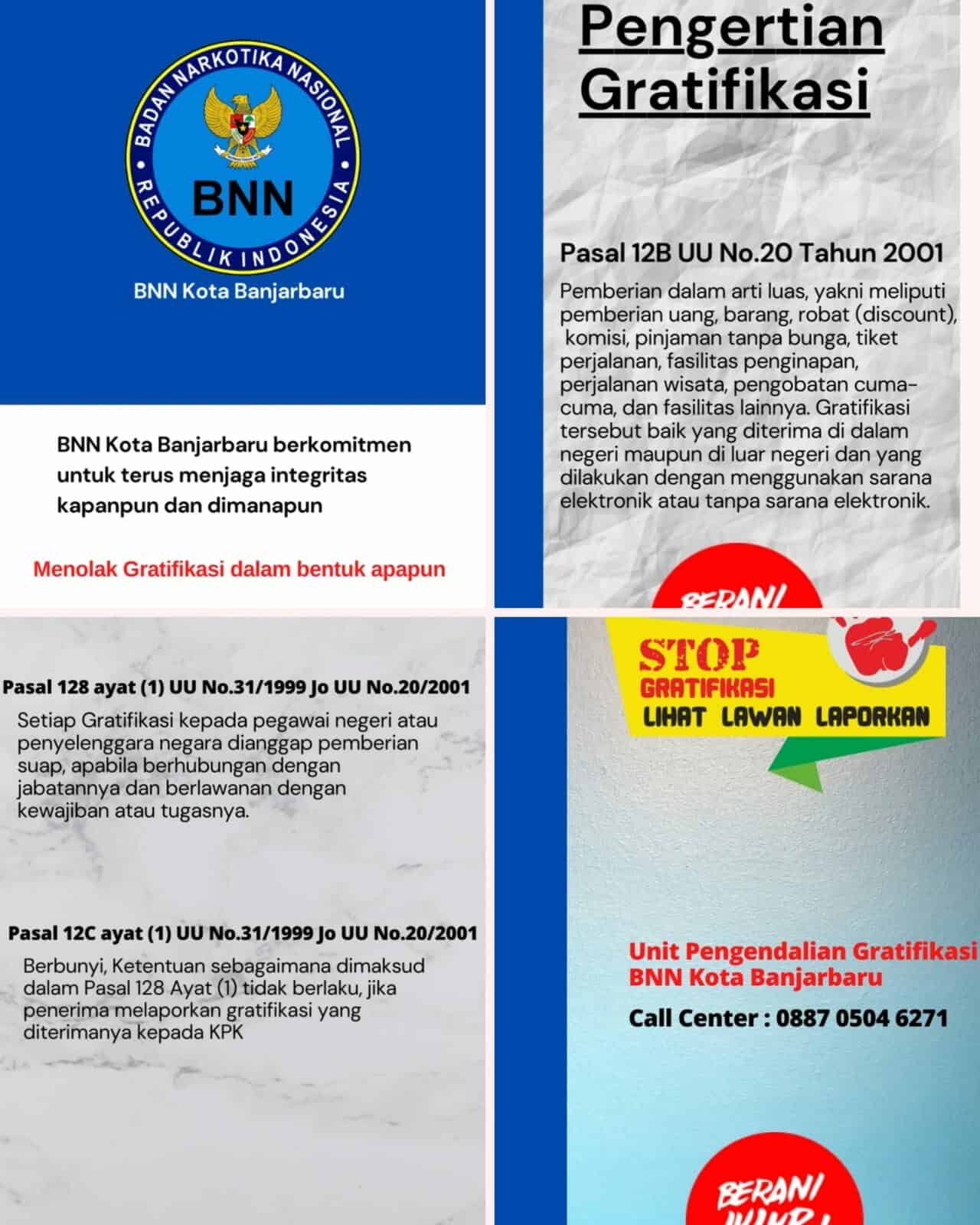 Gratifikasi - BNN Kota Banjarbaru Gratifikasi – BNN Kota Banjarbaru