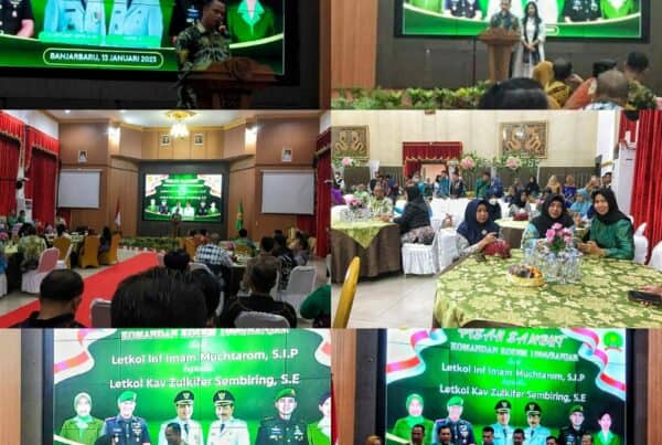 BNN Kota Banjarbaru – Menghadiri undangan pisah sambut Komandan Kodim 1006/Banjar