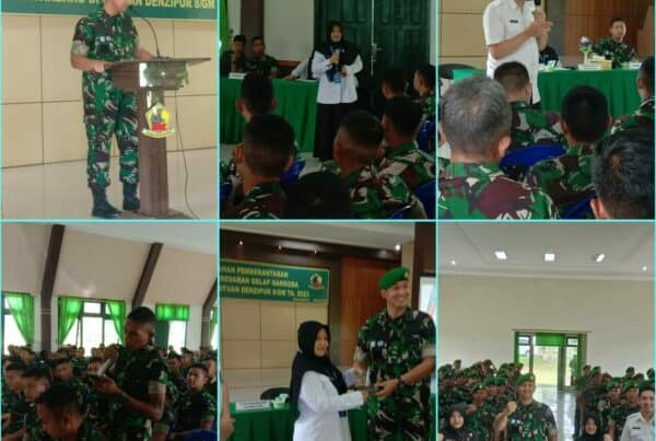 BNN Kota Banjarbaru -Penyuluhan P4GN dan Srening Tes Urine Pada Satuan Denzipur 8/GM
