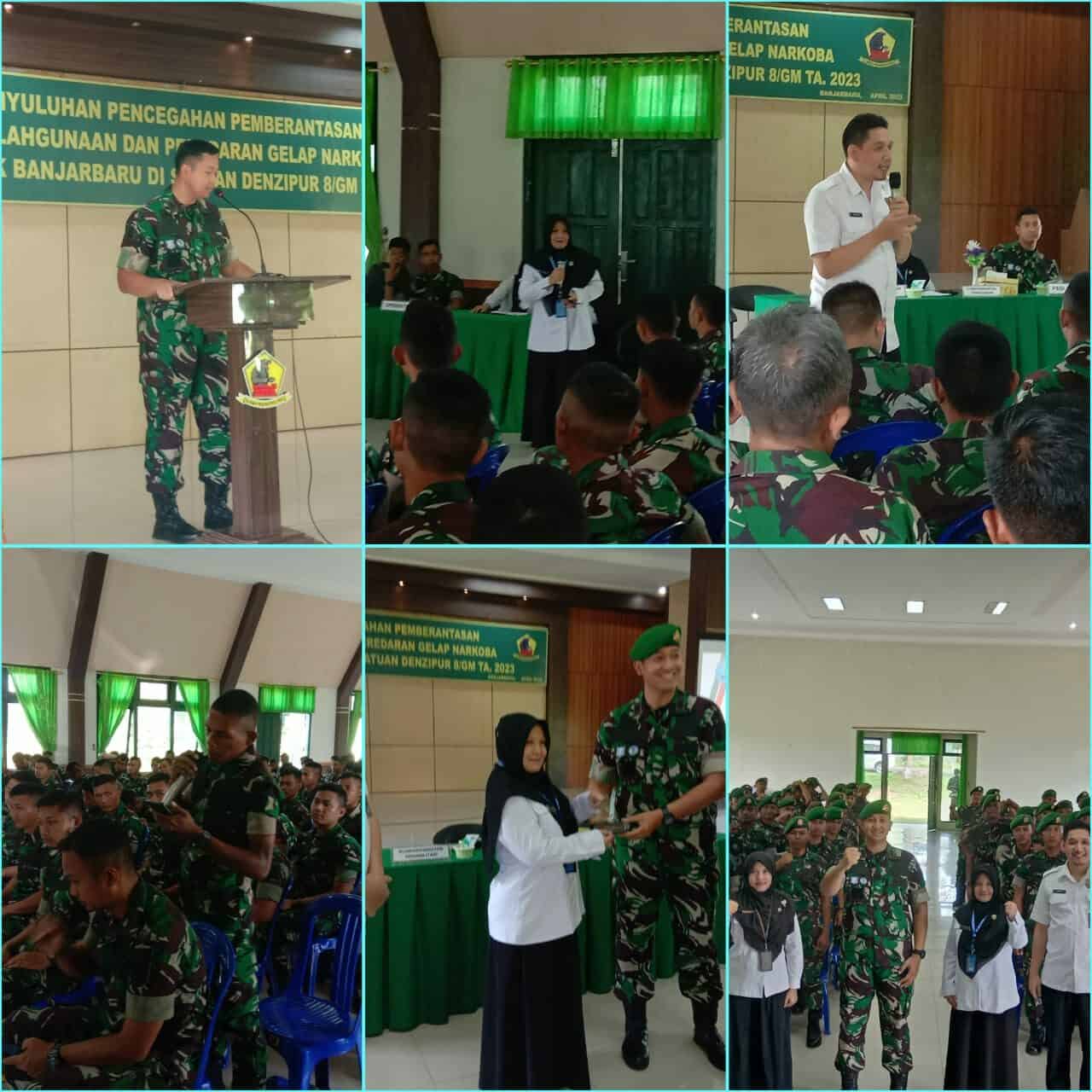 BNN Kota Banjarbaru -Penyuluhan P4GN dan Srening Tes Urine Pada Satuan Denzipur 8/GM BNN Kota Banjarbaru -Penyuluhan P4GN dan Srening Tes Urine Pada Satuan Denzipur 8/GM