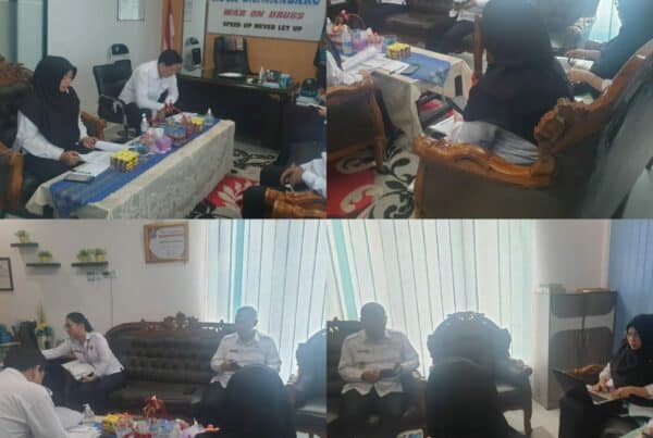 Sub bagian umum BNN Kota Banjarbaru -Rapat optimalisasi anggaran .
