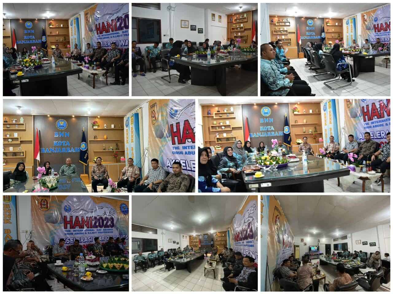 Kegiatan BNN Kota Banjarbaru Peringatan Puncak Hari Anti Narkoba Tahun 2023 Konsep Otomatis