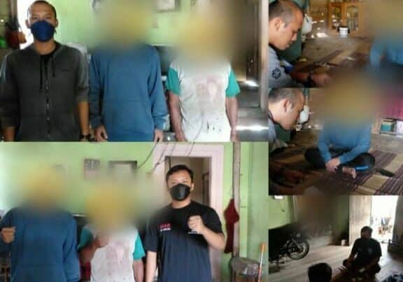Seksi Rehabilitasi BNN Kota Banjarbaru Pelaksanaan kegiatan Kunjungan Rumah Klien yang ke I Pascarehabilitasi.