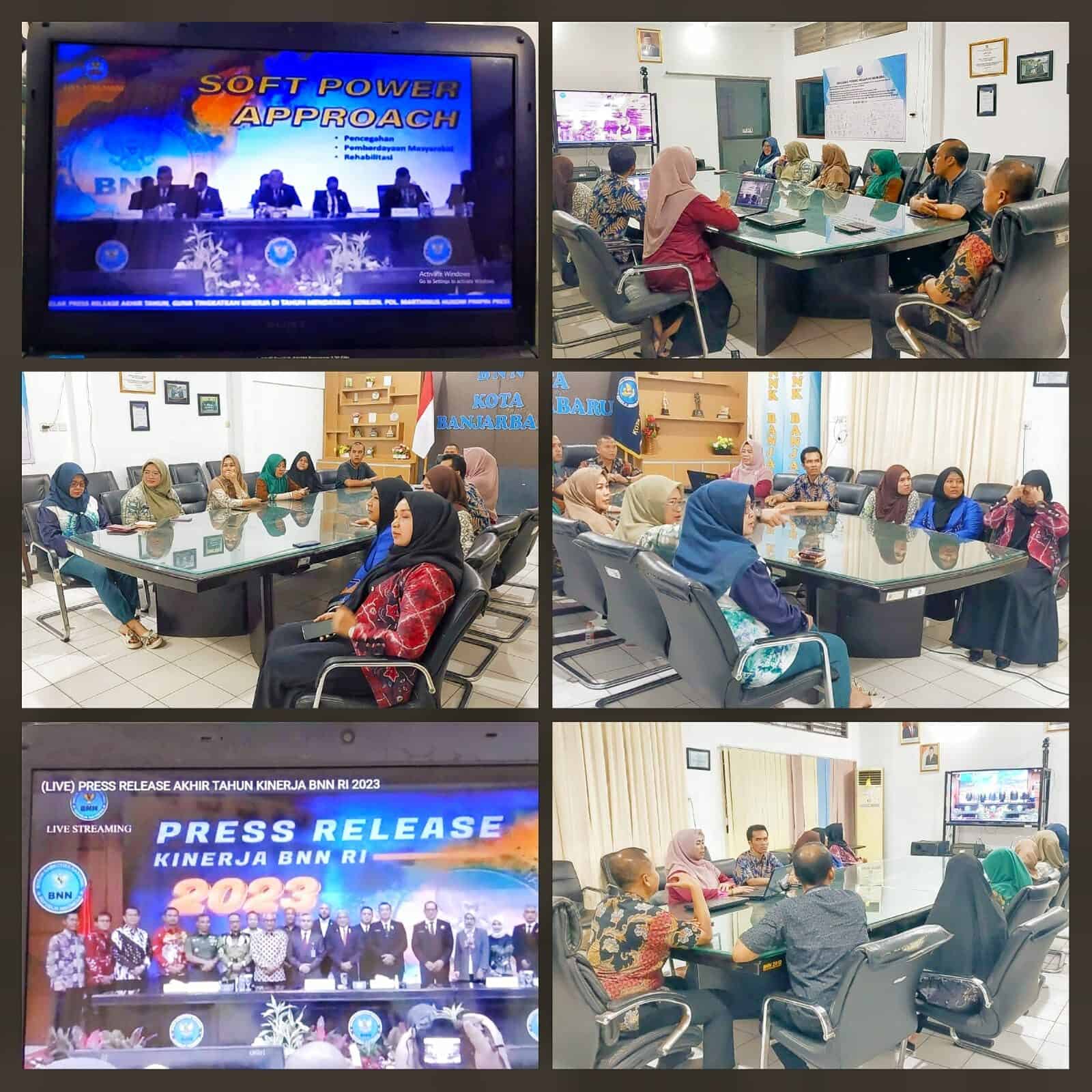 BNN Kota Banjarbaru - Mengikuti siaran Press Release BNN RI melalui media YouTube BNN RI BNN Kota Banjarbaru – Mengikuti siaran Press Release BNN RI melalui media YouTube BNN RI