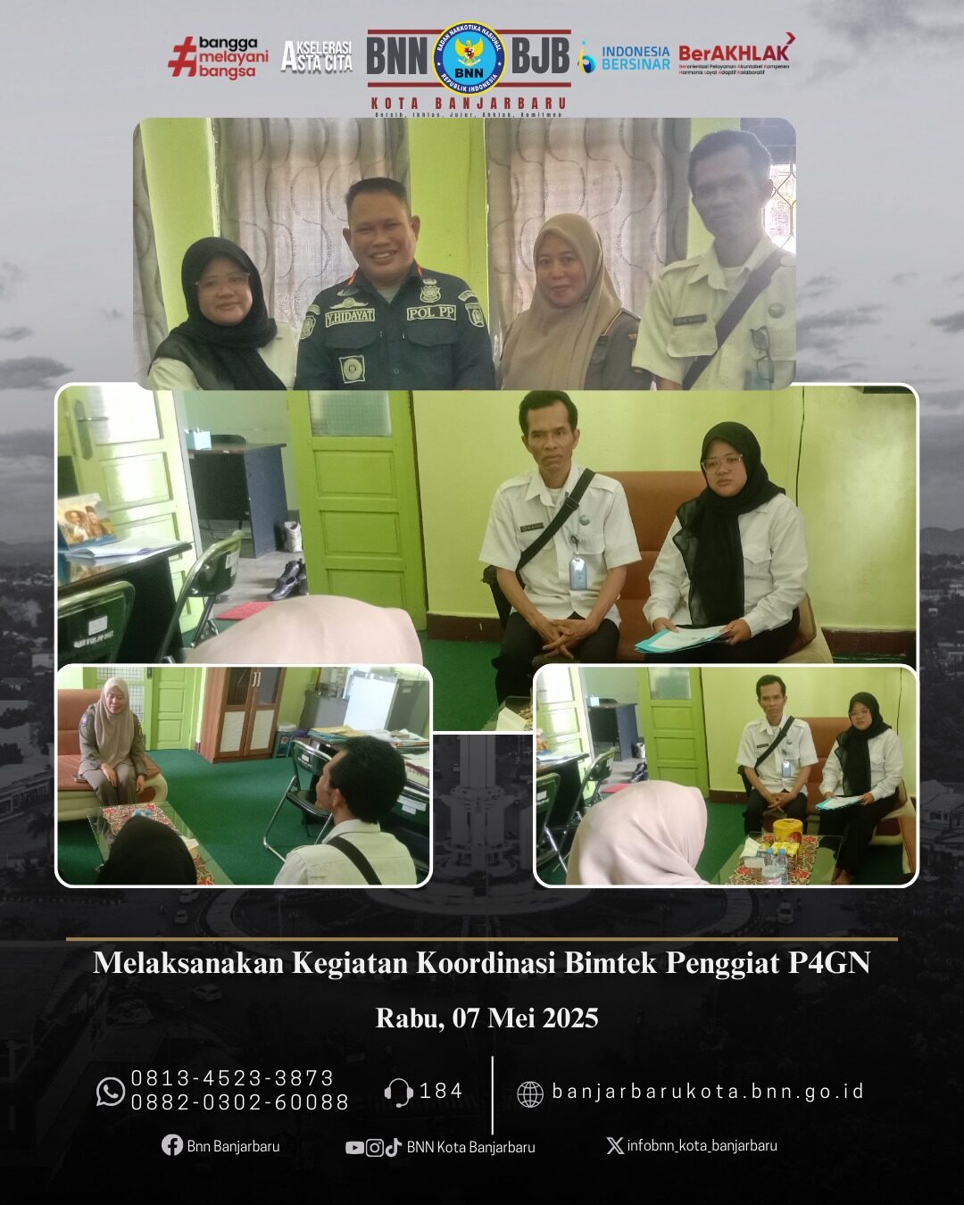 BNN Kota Banjarbaru Melaksanakan Kegiatan Koordinasi Bimtek Penggiat P4GN BNN Kota Banjarbaru Melaksanakan Kegiatan Koordinasi Bimtek Penggiat P4GN